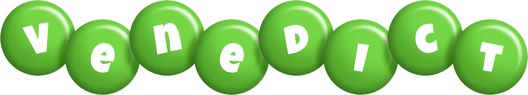 Venedict candy-green logo