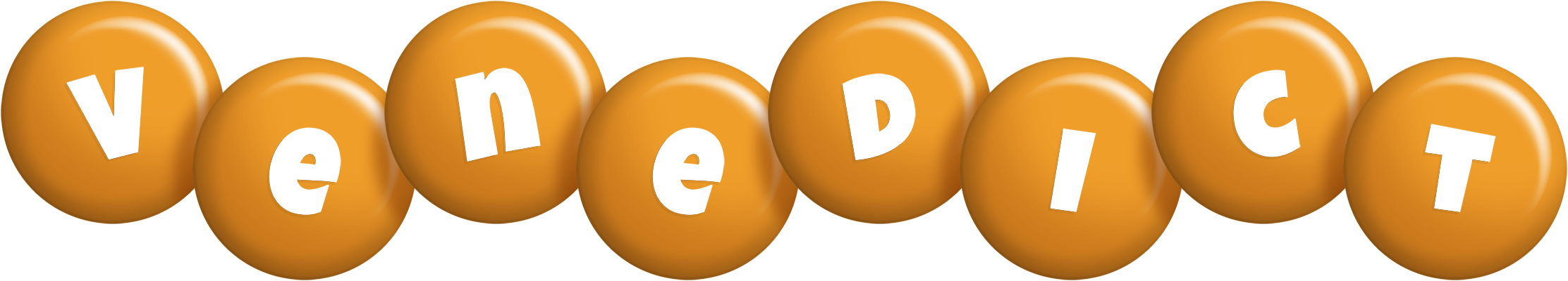 Venedict candy-orange logo