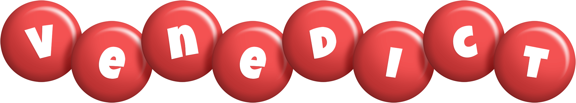 Venedict candy-red logo