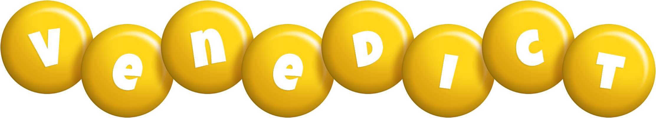 Venedict candy-yellow logo