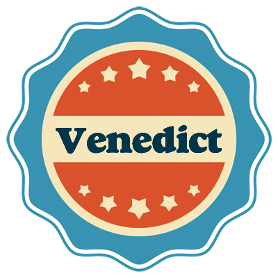 Venedict labels logo