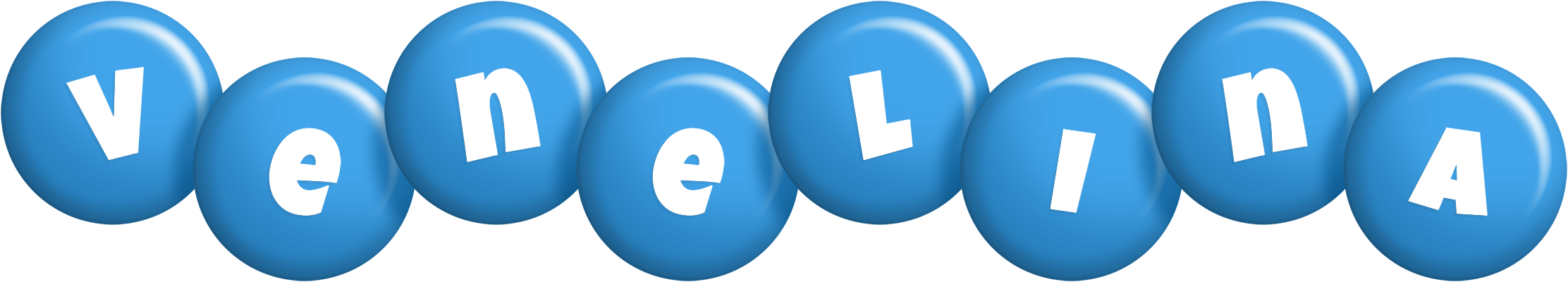 Venelina candy-blue logo