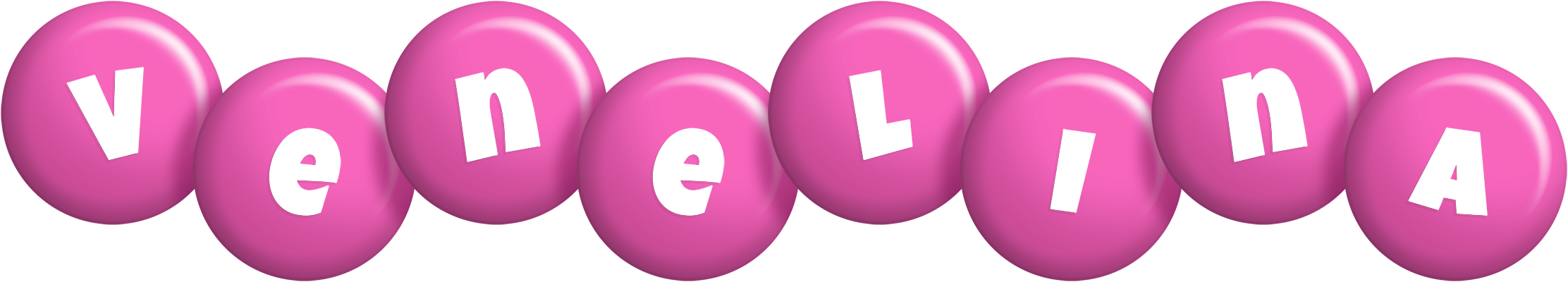 Venelina candy-pink logo