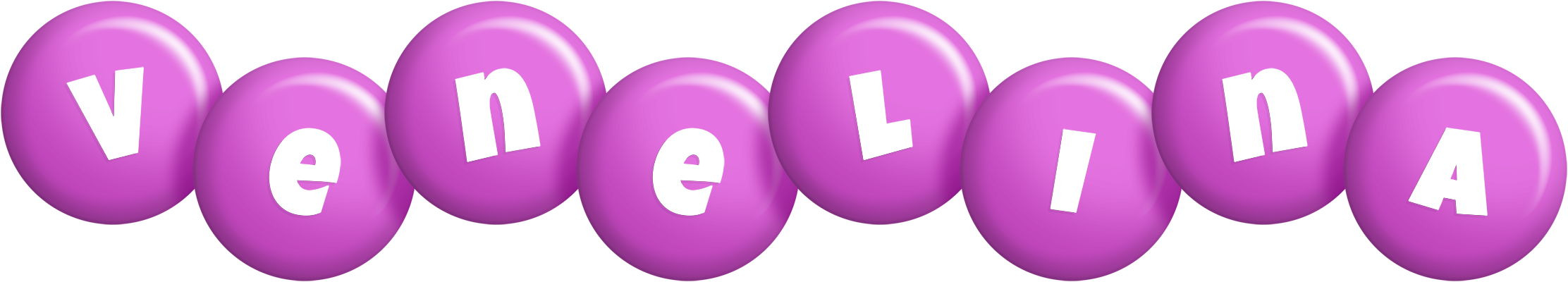 Venelina candy-purple logo