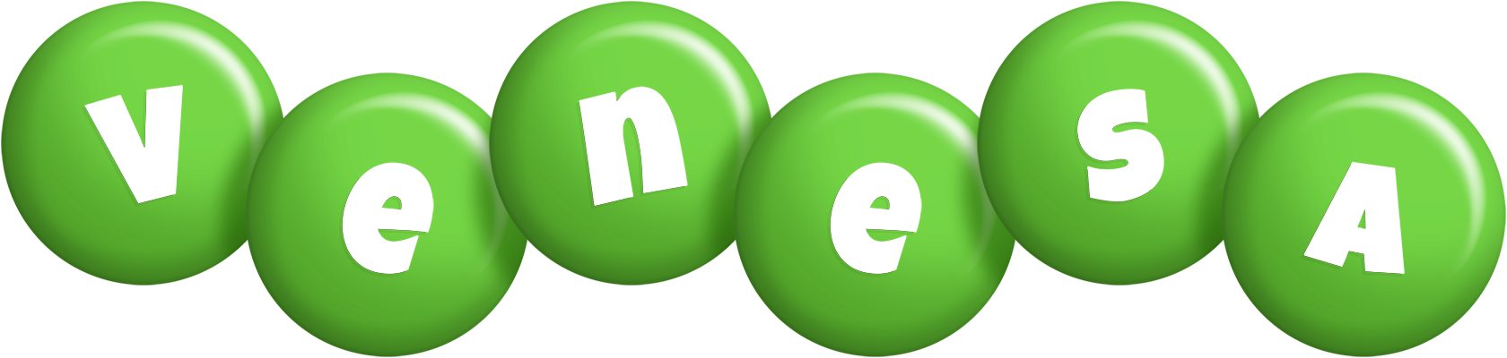 Venesa candy-green logo