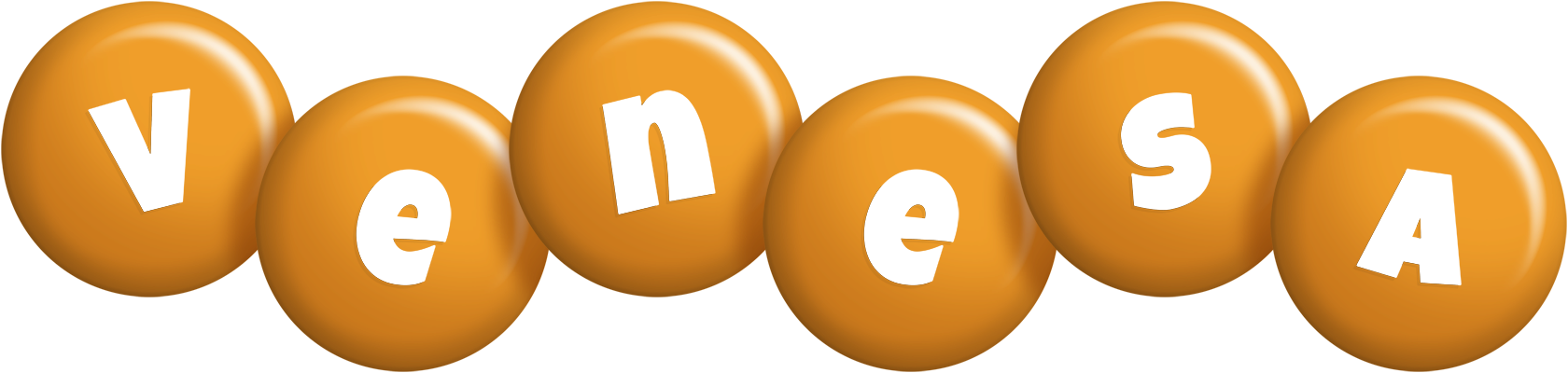 Venesa candy-orange logo