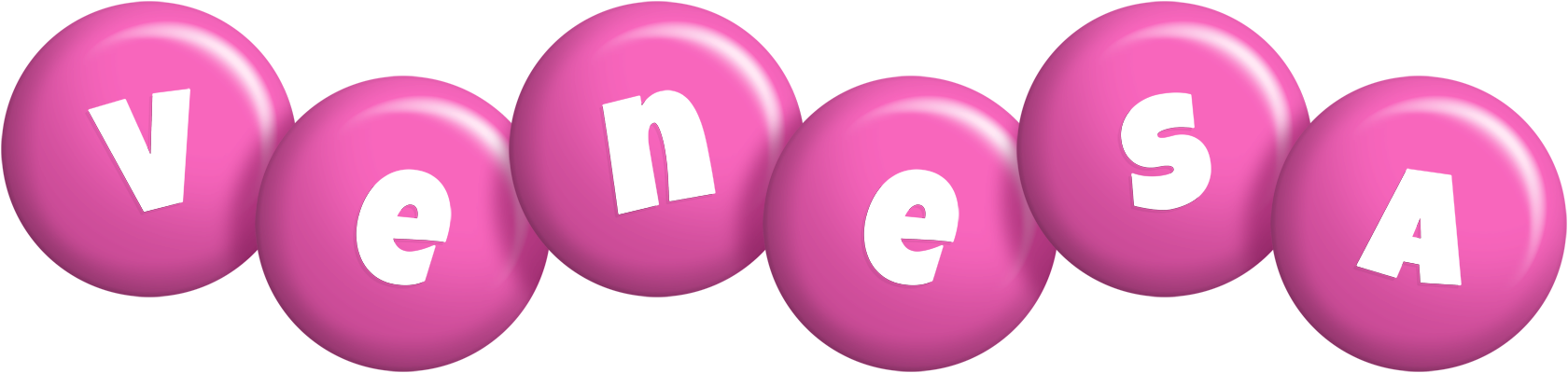 Venesa candy-pink logo