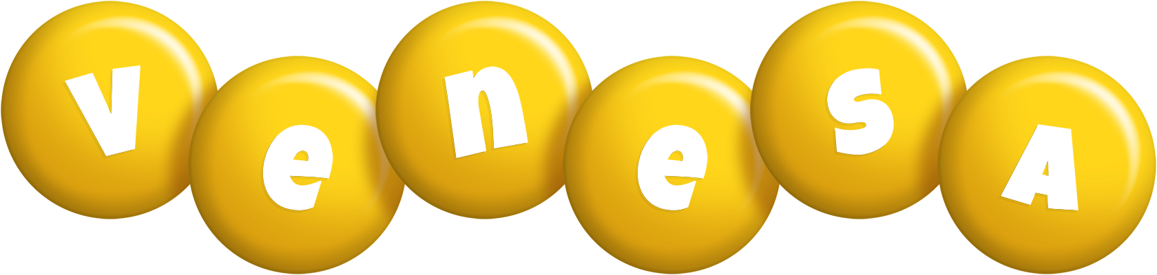 Venesa candy-yellow logo