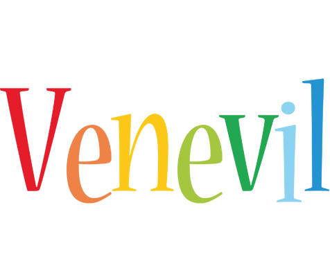 Venevil birthday logo