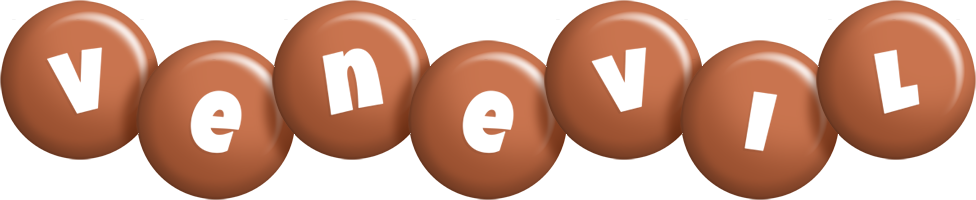 Venevil candy-brown logo