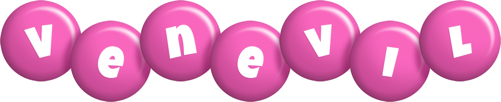 Venevil candy-pink logo