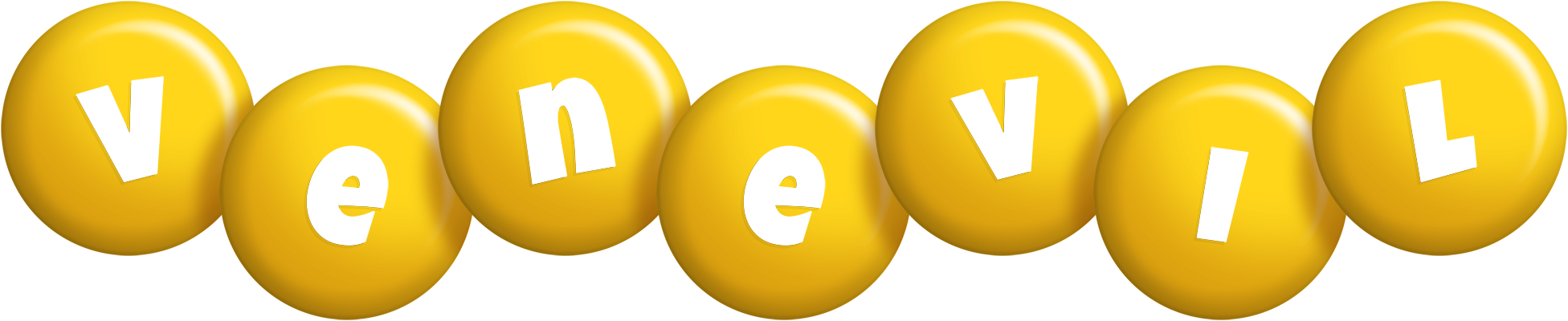 Venevil candy-yellow logo