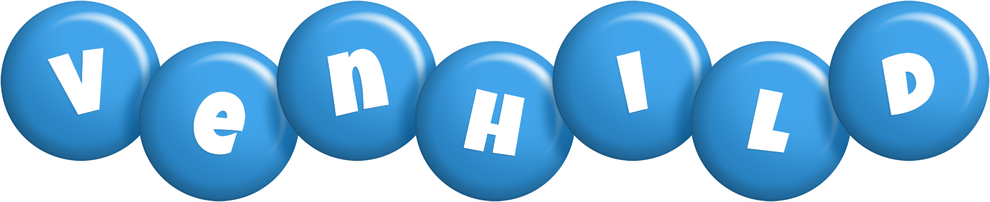 Venhild candy-blue logo