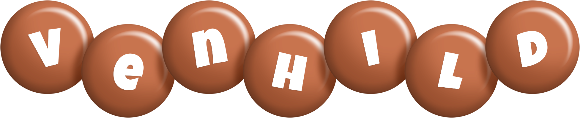 Venhild candy-brown logo