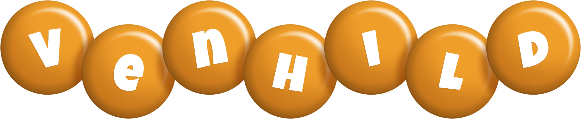 Venhild candy-orange logo