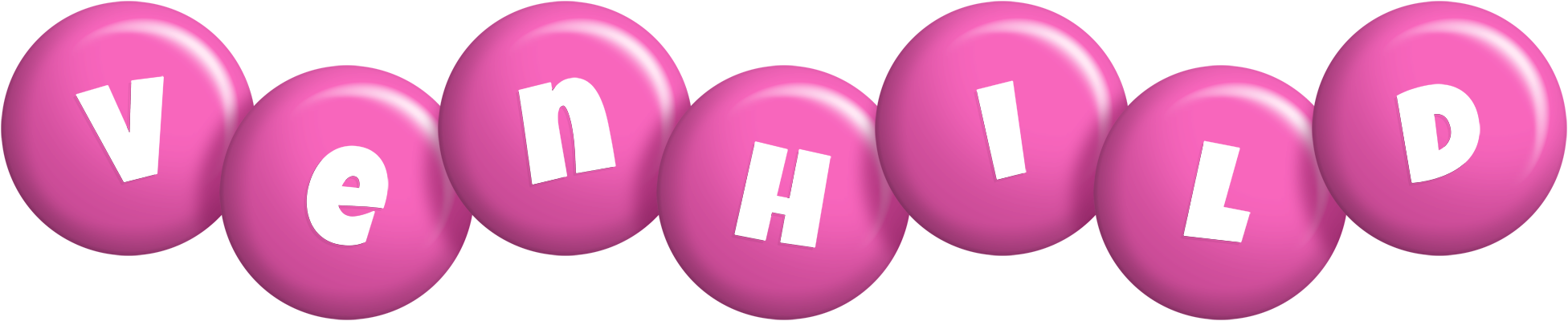 Venhild candy-pink logo