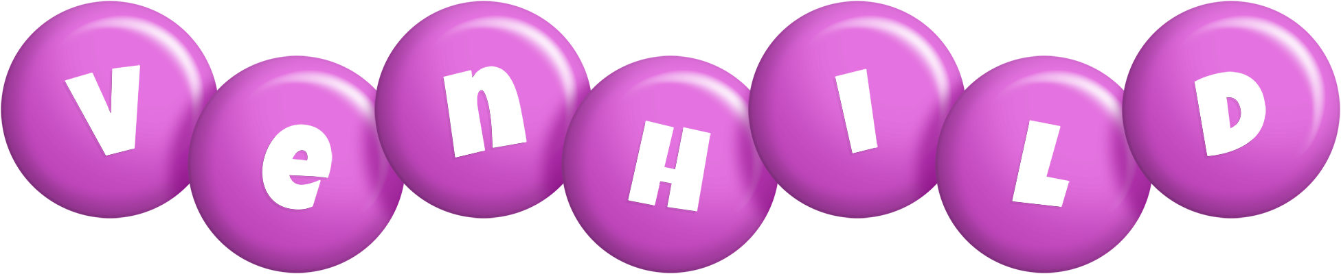 Venhild candy-purple logo