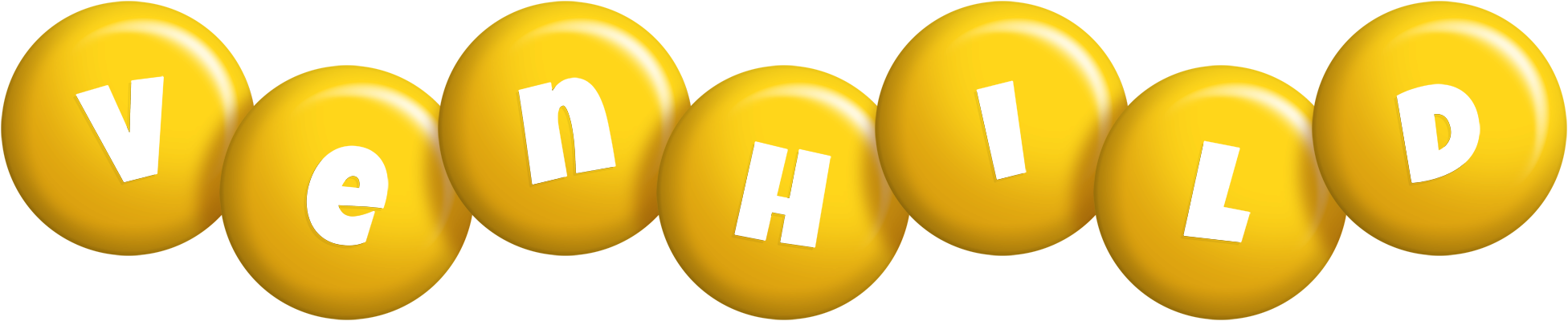 Venhild candy-yellow logo