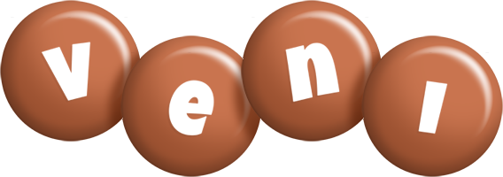 Veni candy-brown logo