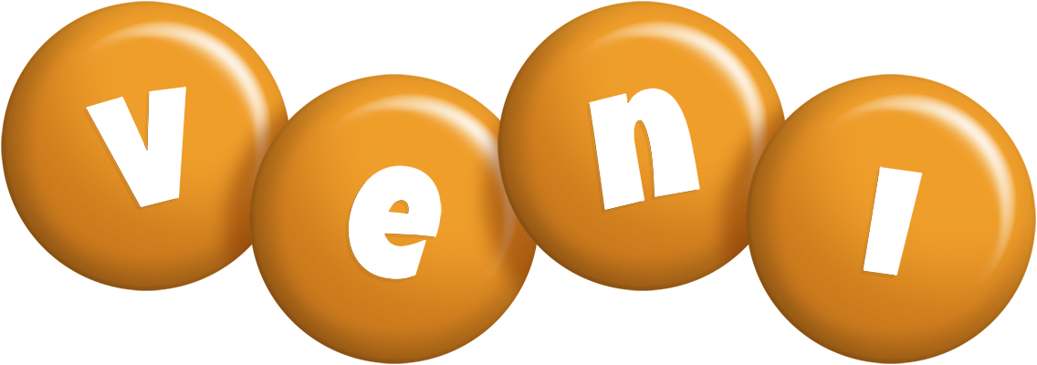 Veni candy-orange logo