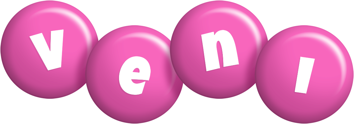 Veni candy-pink logo