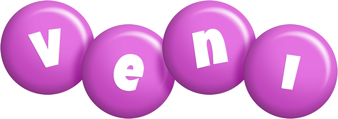 Veni candy-purple logo