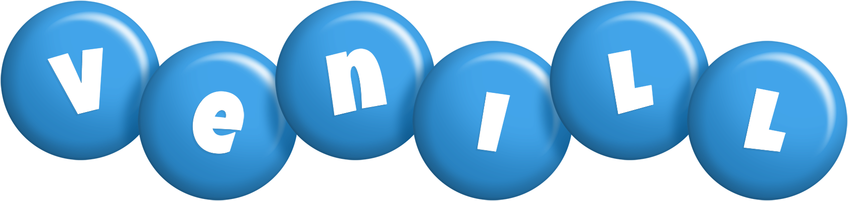 Venill candy-blue logo