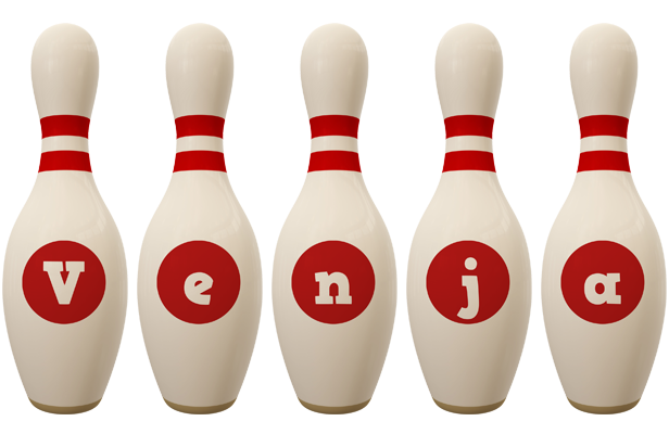 Venja bowling-pin logo