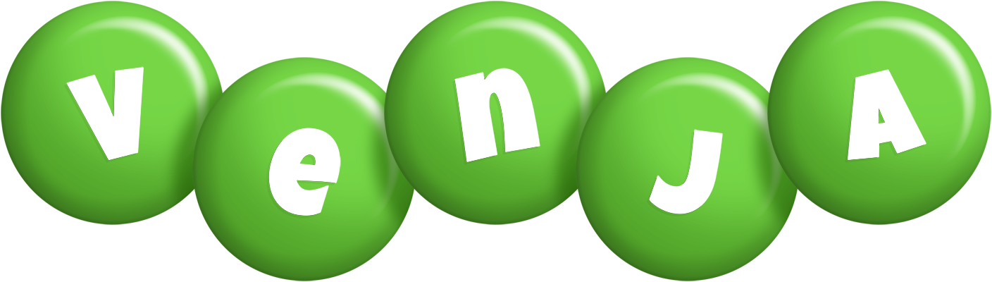 Venja candy-green logo