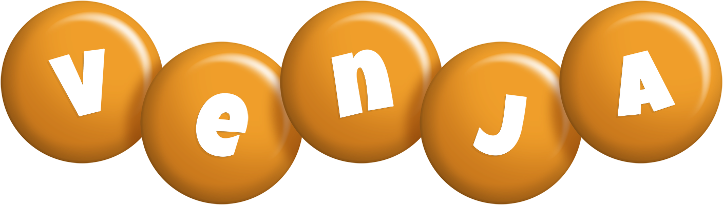 Venja candy-orange logo