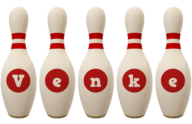 Venke bowling-pin logo