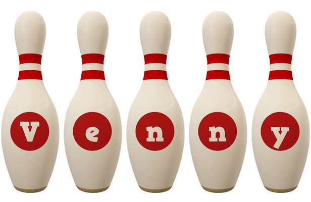 Venny bowling-pin logo