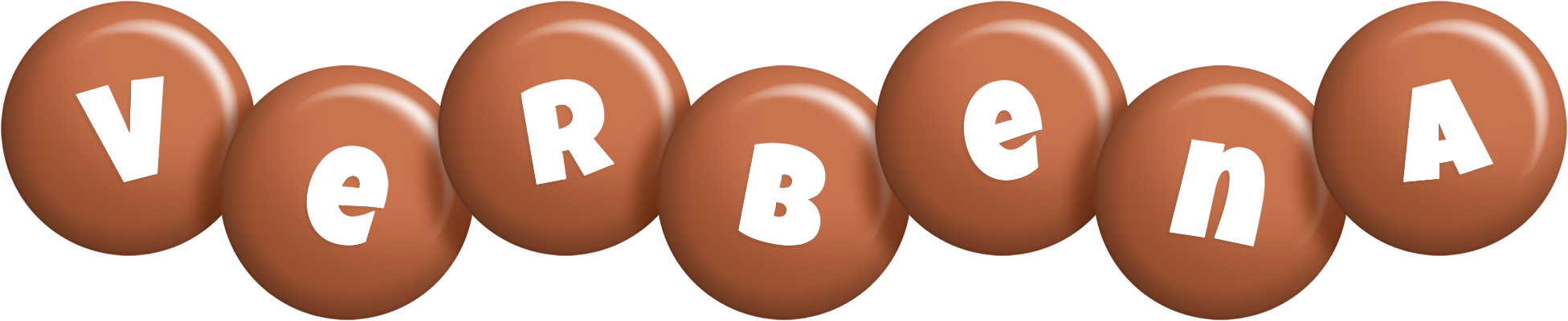 Verbena candy-brown logo