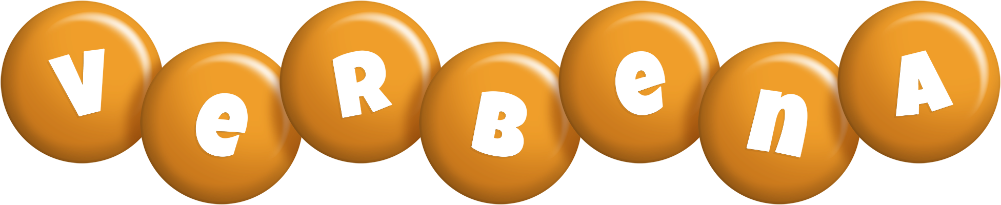 Verbena candy-orange logo