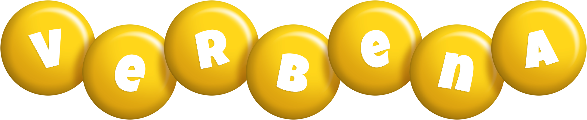 Verbena candy-yellow logo