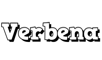 Verbena snowing logo