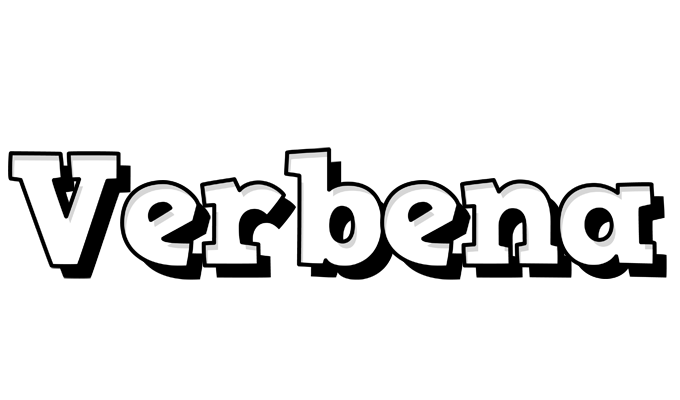 Verbena snowing logo