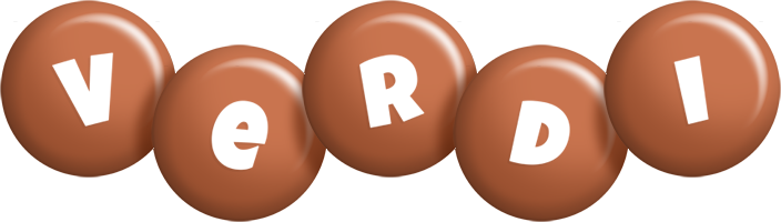 Verdi candy-brown logo