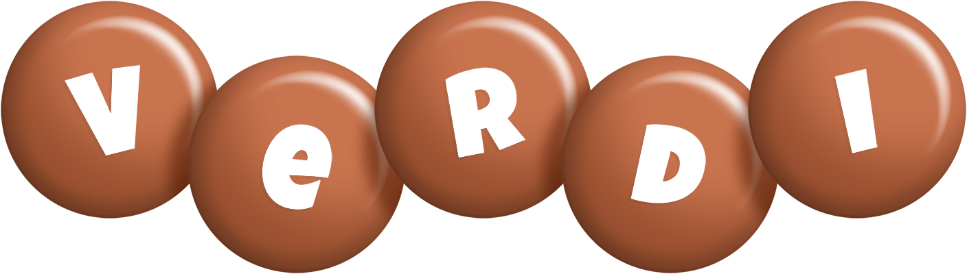 Verdi candy-brown logo