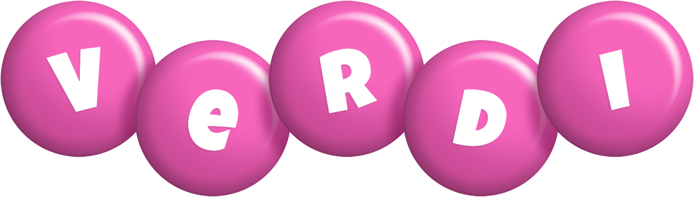 Verdi candy-pink logo