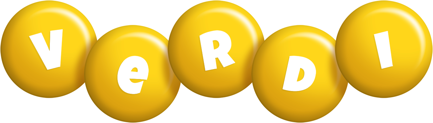 Verdi candy-yellow logo