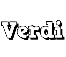 Verdi snowing logo