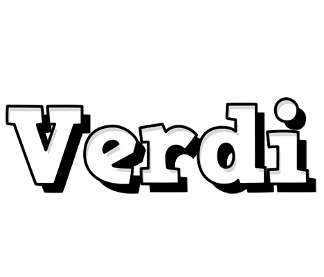 Verdi snowing logo