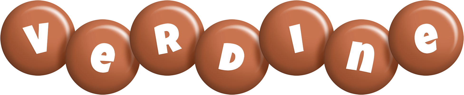Verdine candy-brown logo