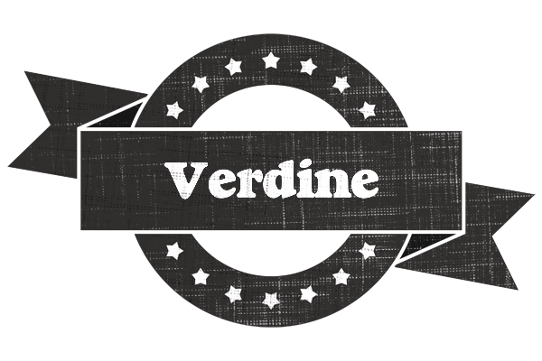 Verdine grunge logo