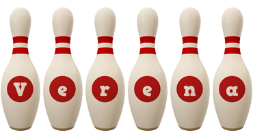 Verena bowling-pin logo