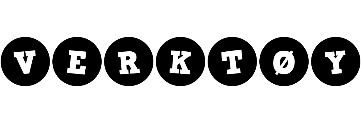 VERKTØY logo effect. Colorful text effects in various flavors. Customize your own text here: https://www.textgiraffe.com/logos/tools/