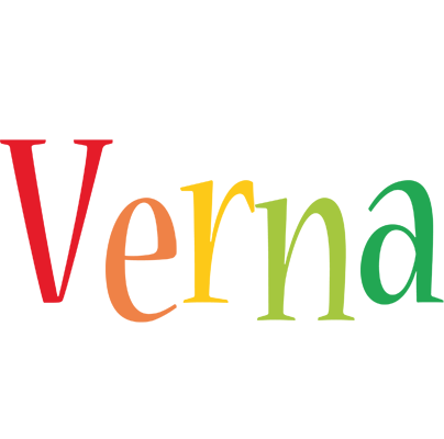 Verna birthday logo