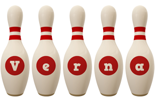 Verna bowling-pin logo