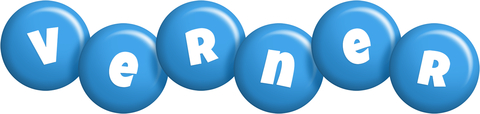 Verner candy-blue logo